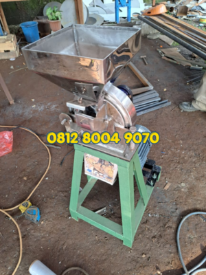 Mesin Penepung Maggot - Mesin Disk Mill Penepung Maggot Kap.100 kg/Jam