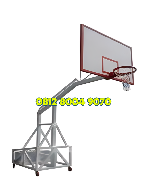 PAPAN PANTUL AKRILIK RING BASKET SPRING STEEL TIANG KAKU PORTABLE - Image 2